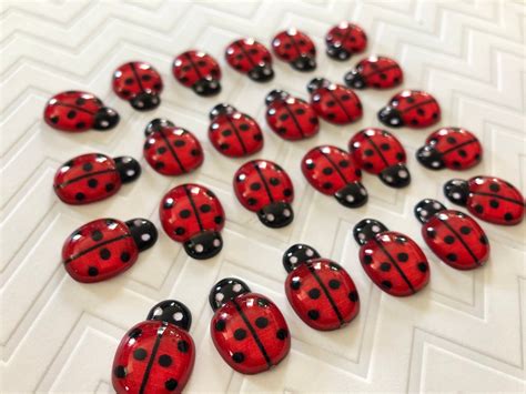Ladybug Push Pins 2550100pcs Dorm Decor Hostess T Etsy