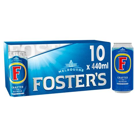 Fosters Quality Lager Beer 10 X 440ml Beer Iceland Foods