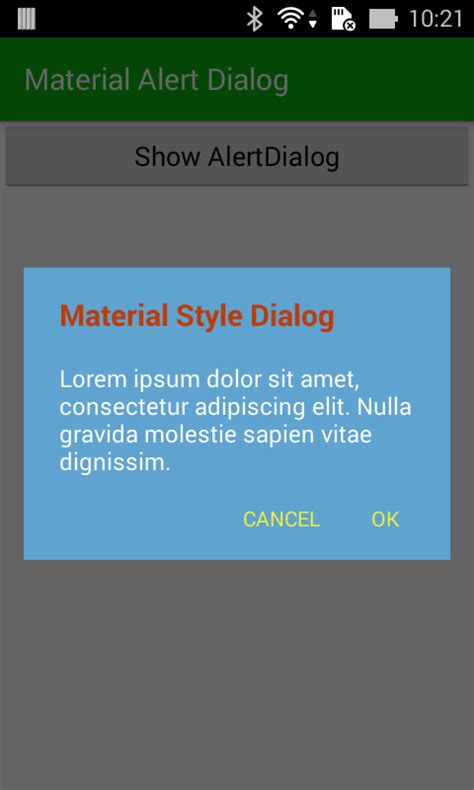 Android Tip Alertdialog With Material Design Style In Pre Lollipop Devices Learn Programming