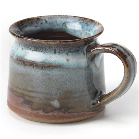 Handmade Blue Ceramic Speckled Mug Natural Collection Select