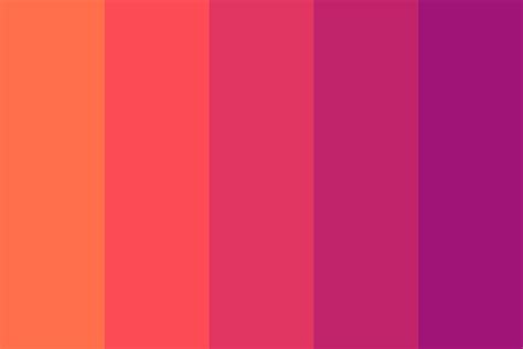 Purple And Orange Sunset Color Palette