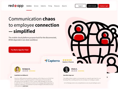 Dribbble Red E App Website Page V2png By Dodes Studios