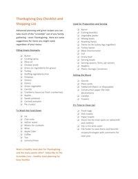 Traditional american thanksgiving dinner menu list contains the below: Thanksgiving Day Checklist from The Six O'Clock Scramble | Thanksgiving time, Traditional ...
