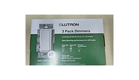 Lutron DVCL-153P-WH-3 Diva C.L Dimmer - Pack of 3-WHITE. NEW. FREE
