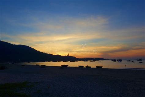 My Khe Beach Is A Beautiful Beach In Danang City Vietnam The Sunrise