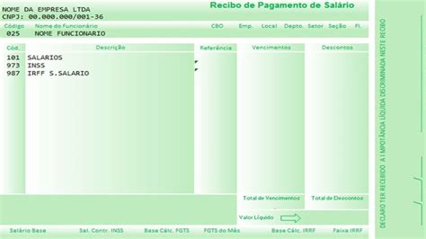 Modelo De Recibo De Pagamento De Salario No Excel V Rios Modelos