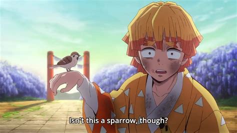 Zenitsus Sparrow Crow 💛zenitsu First Appearence In Episode 5