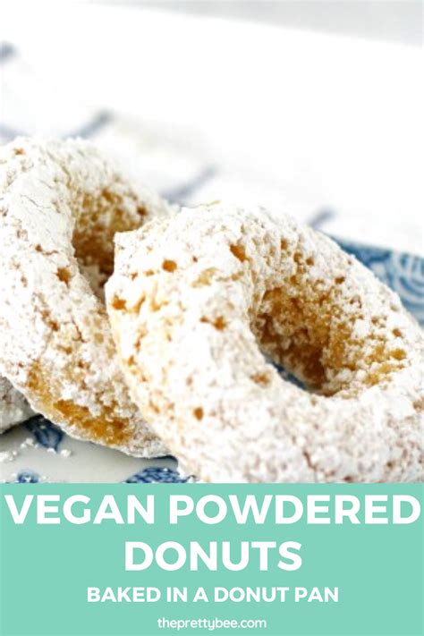 Light And Fluffy Vegan Powdered Donuts The Pretty Bee