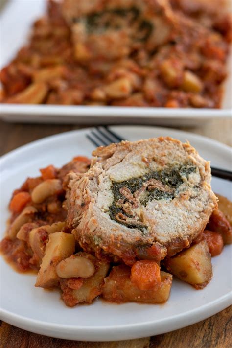 A juicy pork loin doesn't require a whole lot of fuss for it to be delicious, so we're keeping things simple with a classic rub of garlic, rosemary, salt, and pepper. Crock Pot Italian Stuffed Pork Loin - Wine a Little, Cook ...