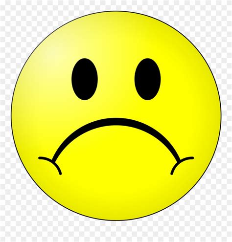 Sad Face Smiley Free Download Clip Art On Frowny Face Png Download