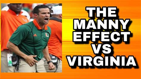 Manny Diaz Effect On Miamis Defense And Team Vs Virginia Youtube