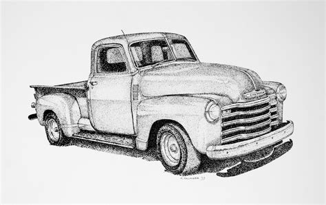 Chevy Truck Drawings In Pencil