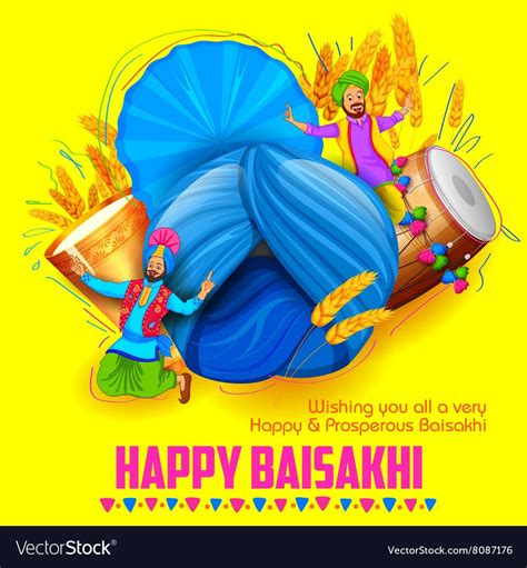Illustration Of Punjabi New Year Happy Baisakhi Background Download A