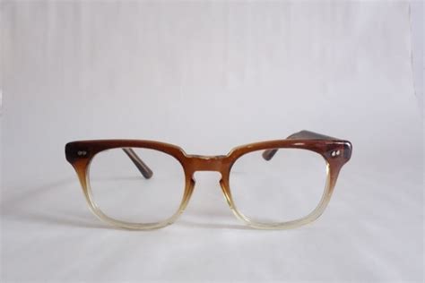 True Vintage 1950s Two Tone Fade Frames Men S Eyeglasses