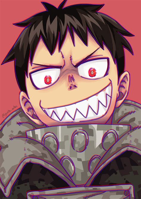 Demon fantasy creepy smiling monsters hoody grin storm wallpapers hd illustrations updated views category. fire force shinra smile em 2020 | Anime, Anime de romance ...