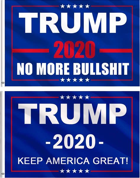 president donald trump 2020 flags set of 2 keep america great outdoor indoor
