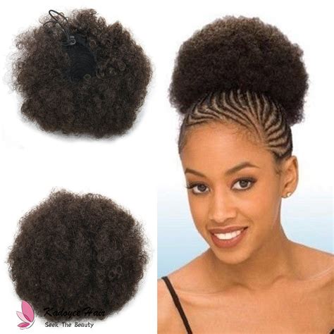 Synthetic Afro Curly Hair Chignon Synthetic Hair Buns Hairpiece Fake Hair Hairpiece Fast Bun