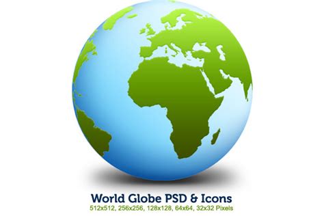 World Globe Psd And Icons Graphicsfuel