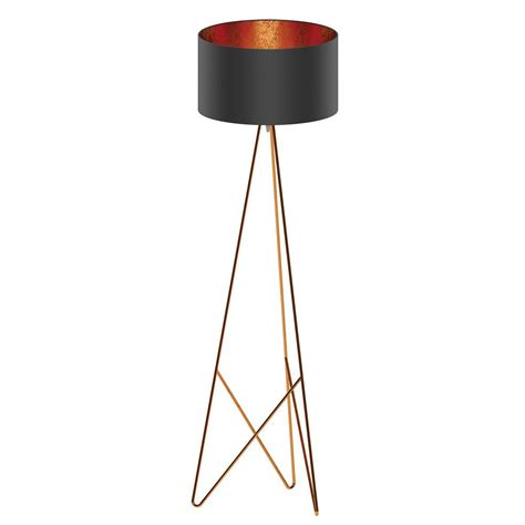 Black And Copper Tripod Floor Lamp Deck Storage Box Ideas