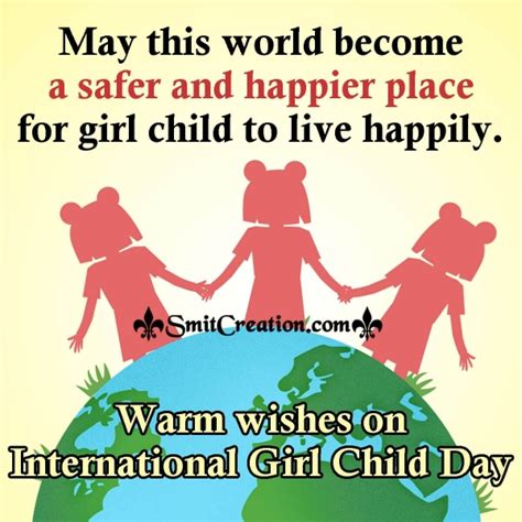 Warm Wishes On International Girl Child Day