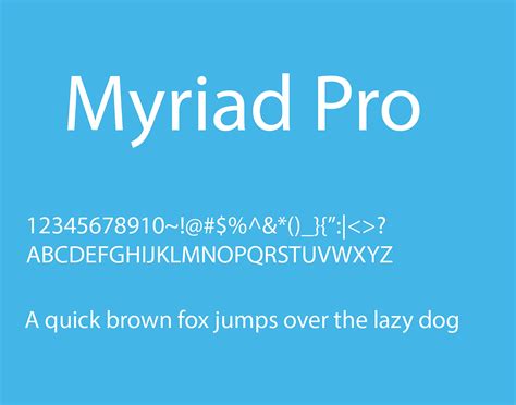 Bộ Font Chữ Myriad Pro Full 40 Font Việt Hóa