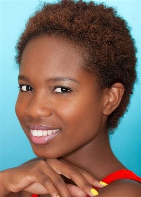 A hairdo like this is ideal for black women growing up their natural hair. Short natural hair styles for black women