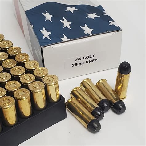 45 Colt 250 Gr Rnfp New Brass 100 Rounds Perfect For Cowboy Action