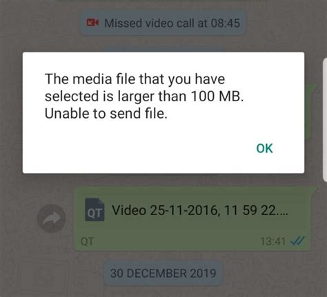 Whatsapp File Size Limit Extension Under Consideration
