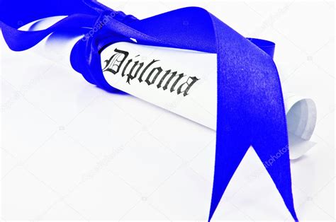 Diploma With Blue Ribbon Stock Photo By ©valphoto 11352581
