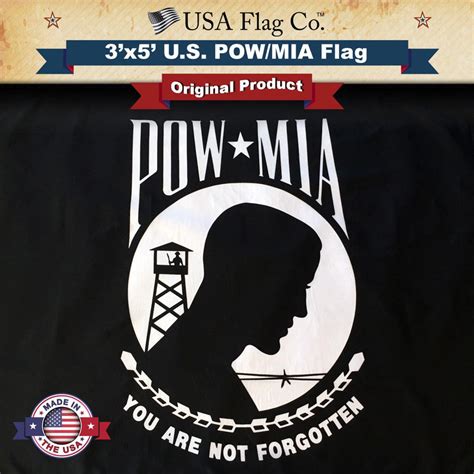 pow mia flag by usa flag co 3x5 foot