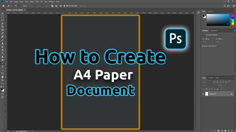 How To Create An A4 Paper Size Document In Photoshop A4 Paper Size In
