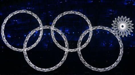 Photo 5th Olympic Ring Malfunctioned During Opening Ceremony At Sochi