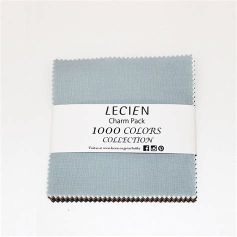 Lecien Fabric Neutral Solids 1000 Colors Collection Fabric Charm Pack 5