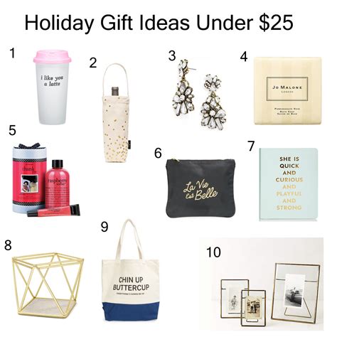 You can still find a thoughtful gift even at a low price point, you've actually got a lot of options to consider. Holiday Gift Ideas Under $25 - Nicole to the Nines