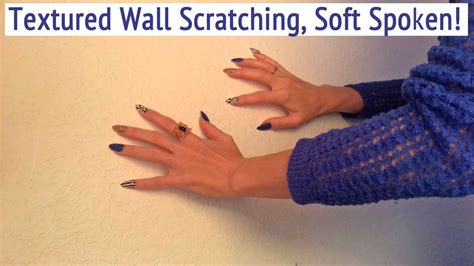asmr textured wall scratching fast tapping and scratching soft spoken asmrvilla youtube