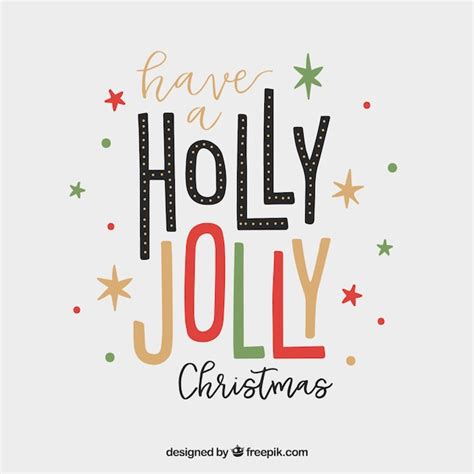 Have A Holly Jolly Christmas Vector Free Download