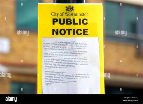 Public Notice Hi Res Stock Photography And Images Alamy