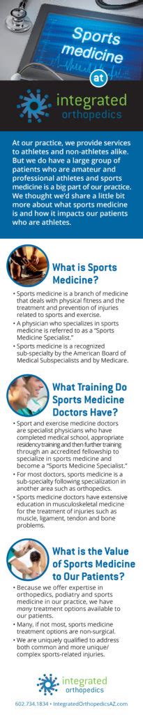 What Is Sports Medicine Infographic Integrated Orthopedics