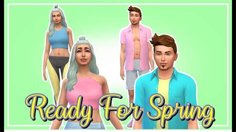 Ready For Spring Looks 🌸 The Sims 4 Create A Sim Youtube