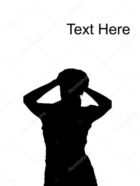 Silhouette Of Frustrated Businesswoman — Stock Photo © Imagerymajestic