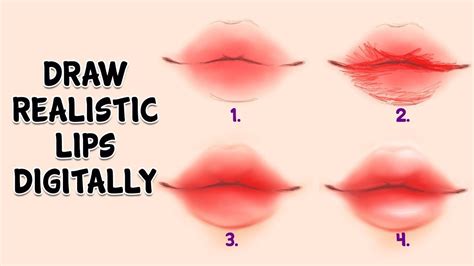 How To Draw Realistic Lips Step By Step At Drawing Tutorials