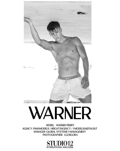 V Shades Featured In Studio 12 Magazine American Model Warner Perry