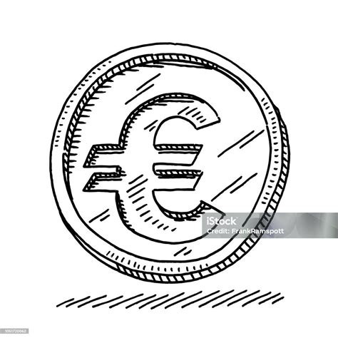 Disegno Simbolo Moneta Euro Immagini Vettoriali Stock E Altre