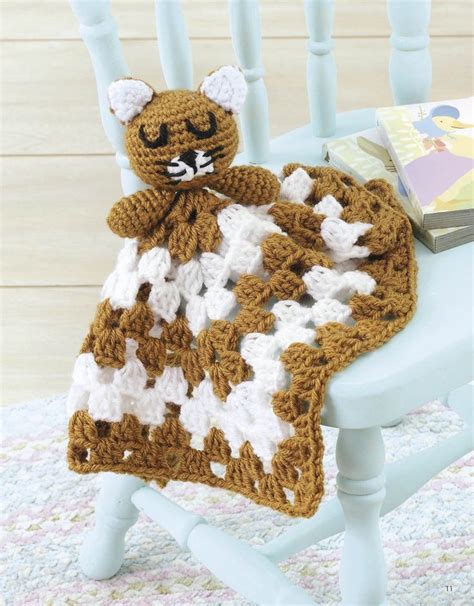 Animal Lovie Blankets Crochet Blanket Pattern Easy Baby Blanket