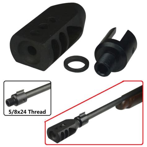 Ruger 1022 Adapter 58x24 Tpi And Tanker Style Muzzle Brake 58x24 Tpi