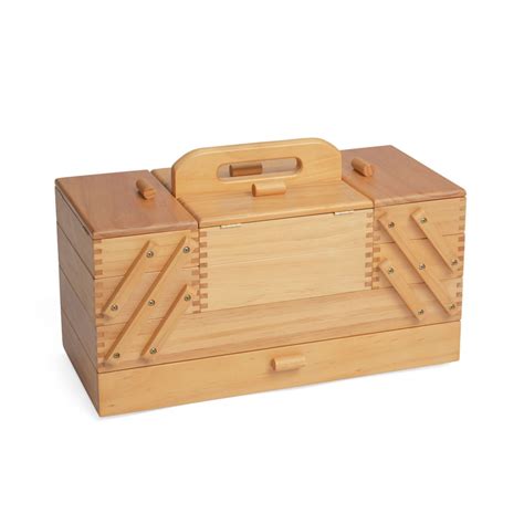 Hobby Gift Sewing Box Cantilever Wood 4 Tier 5029784608436 EBay