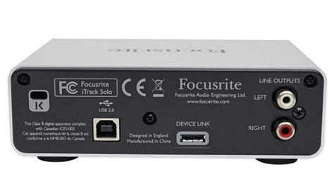 Focusrite Itrack Solo Lightning Usb Audio Recording Interface Für Ipad