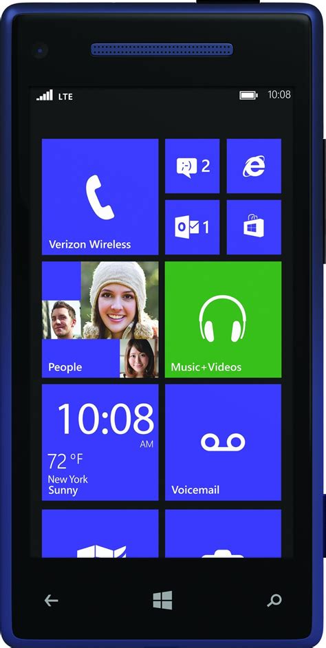 Htc 8x 4g Windows Phone Blue Verizon Wireless Windows Phone Htc