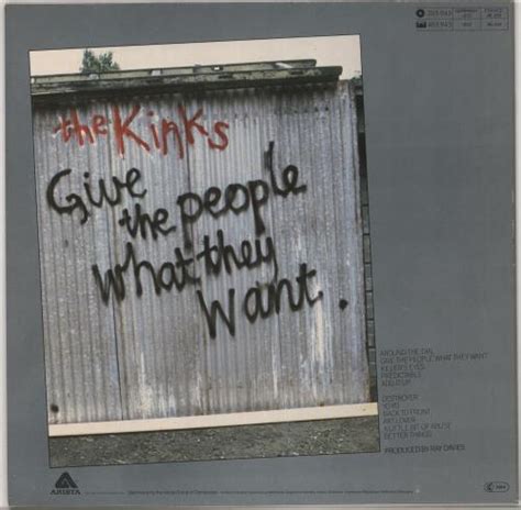 The Kinks Give The People What They Want German Vinyl Lp Album Lp Record