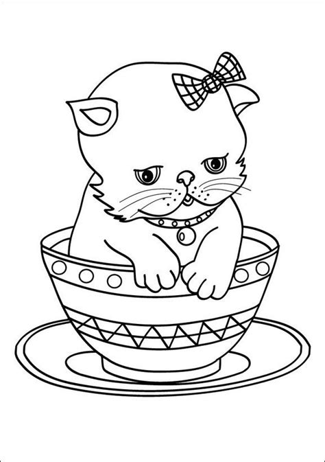 Bastelanleitung tiere zum ausdrucken katze / ausmalbilder gratis katzen 10 | ausmalbilder gratis. Ausmalbilder Katzen 08 | Kitten coloring book, Cat ...
